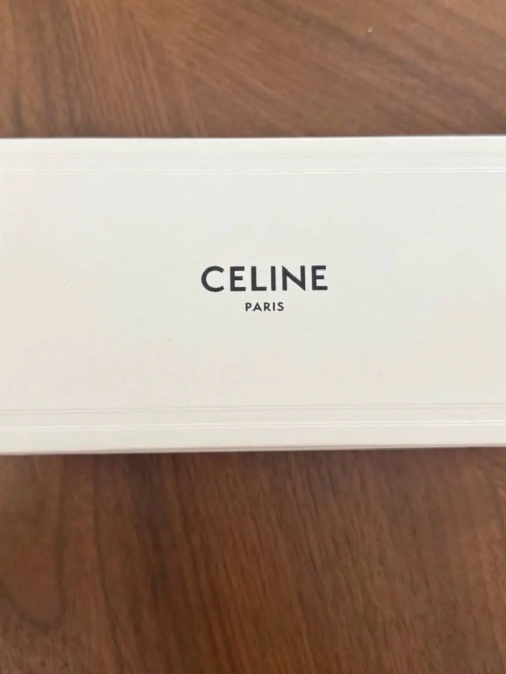 Celine White Cat-Eye Sunglasses with Dark Lenses